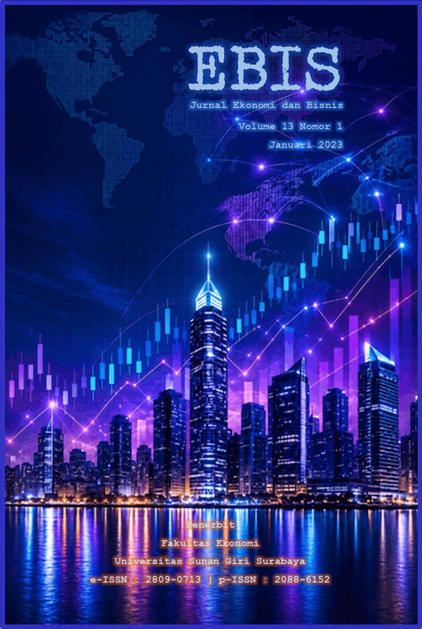 					View Vol. 13 No. 1 (2023): EBIS-Jurnal Ekonomi dan Bisnis (Januari 2023)
				